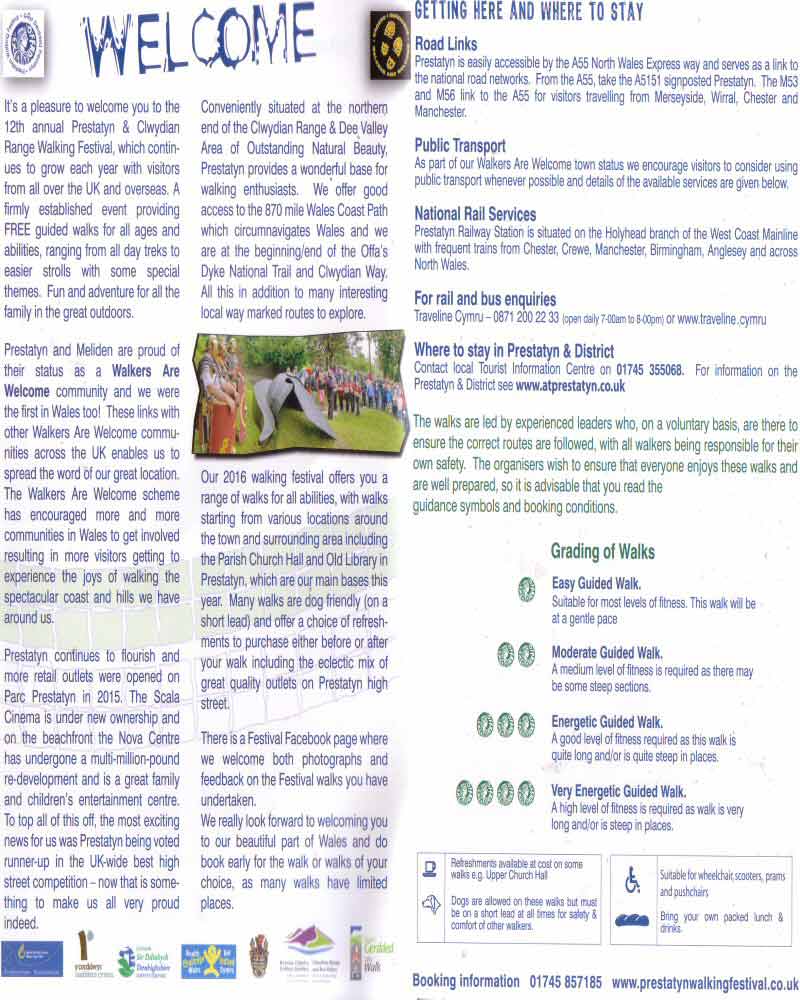 Chestertourist.com - Prestatyn Walking Festival Page Two